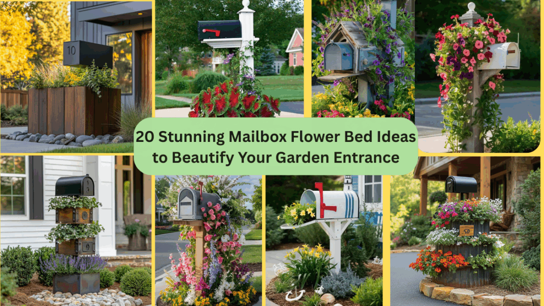 20 Stunning Mailbox Flower Bed Ideas to Beautify Your Garden Entrance