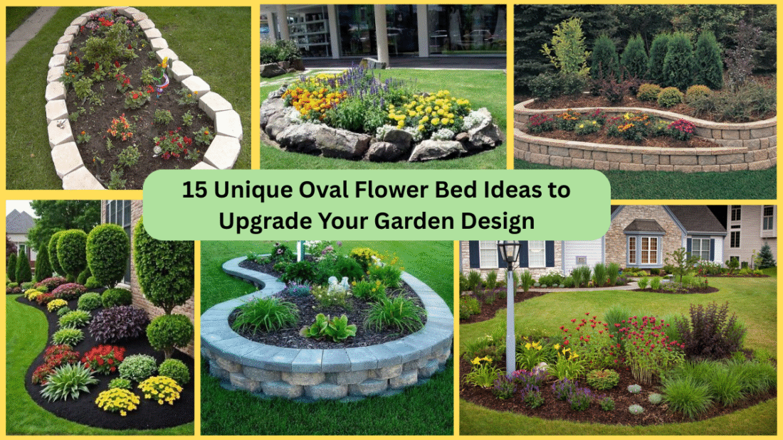 15 Unique Oval Flower Bed Ideas to Upgrade Your Garden Design