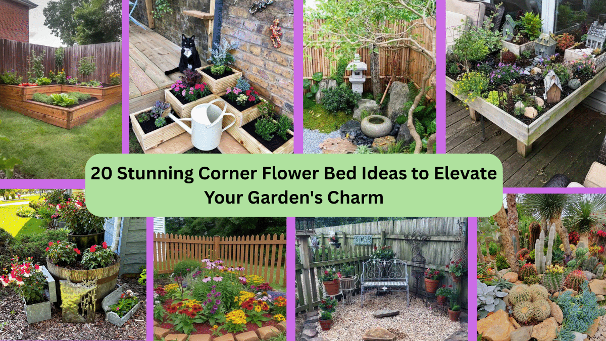20 Stunning Corner Flower Bed Ideas to Elevate Your Garden's Charm