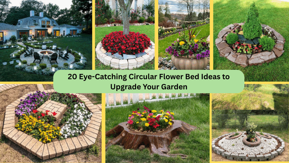 20 Eye-Catching Circular Flower Bed Ideas to Upgrade Your Garden