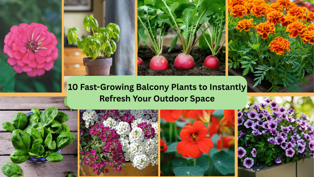 10 Fast-Growing Balcony Plants to Instantly Refresh Your Outdoor Space