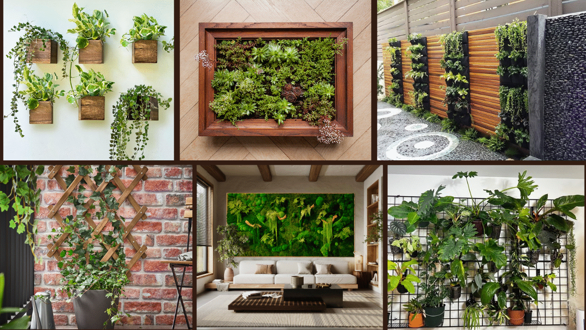 6 Creative Plant Wall Ideas for a Living Art Statement