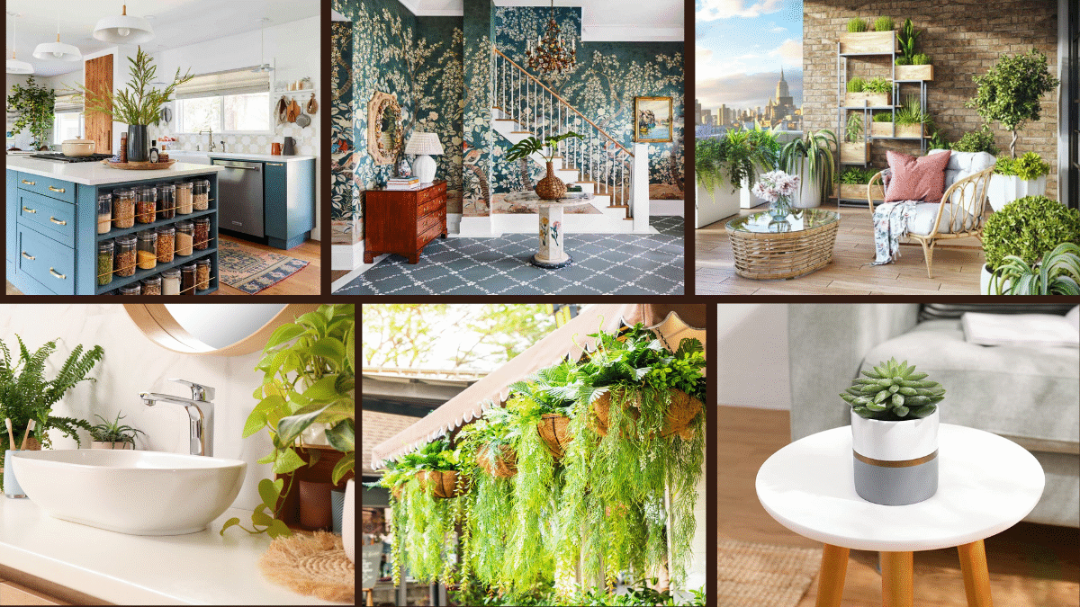 7 Fresh Interior Design Ideas Using Houseplants