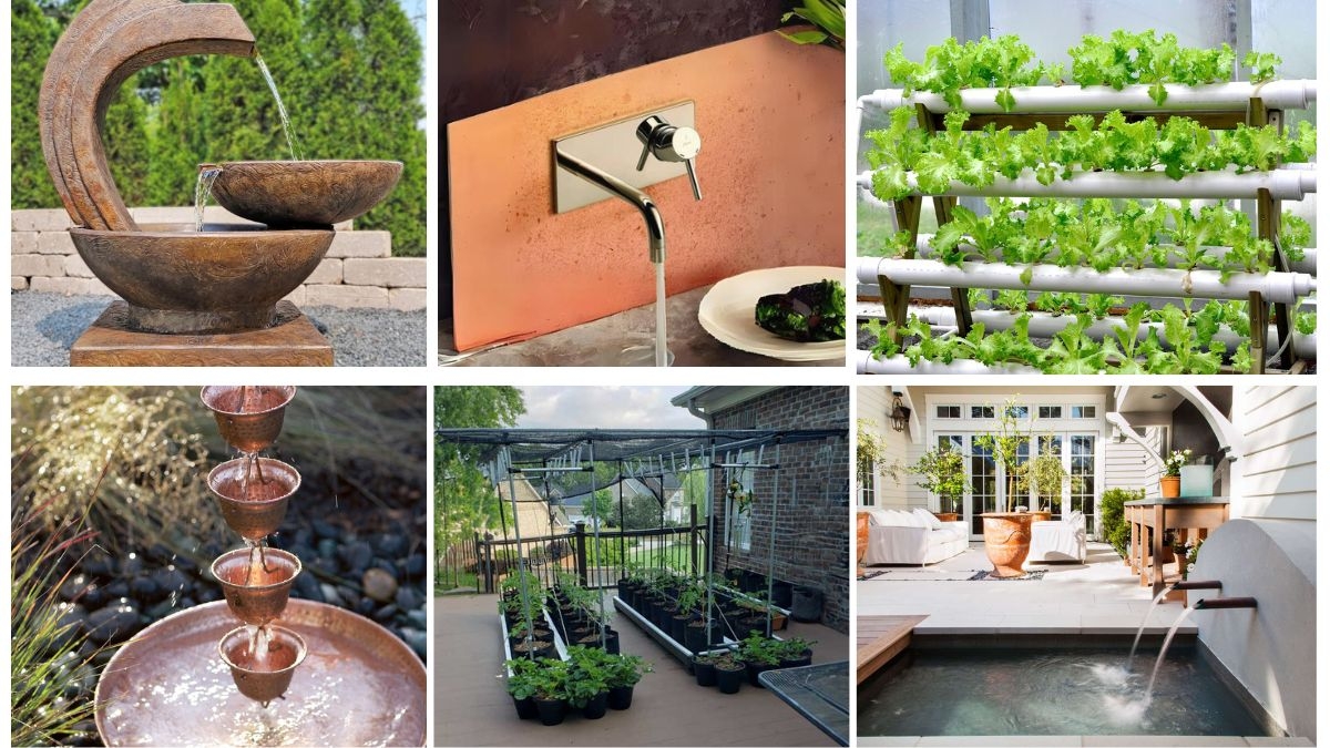 7 Chic Outdoor Plumbing Ideas That Double as Garden Art