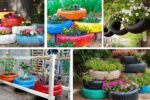 Tire Flower Beds That Reuse and Brighten Spaces